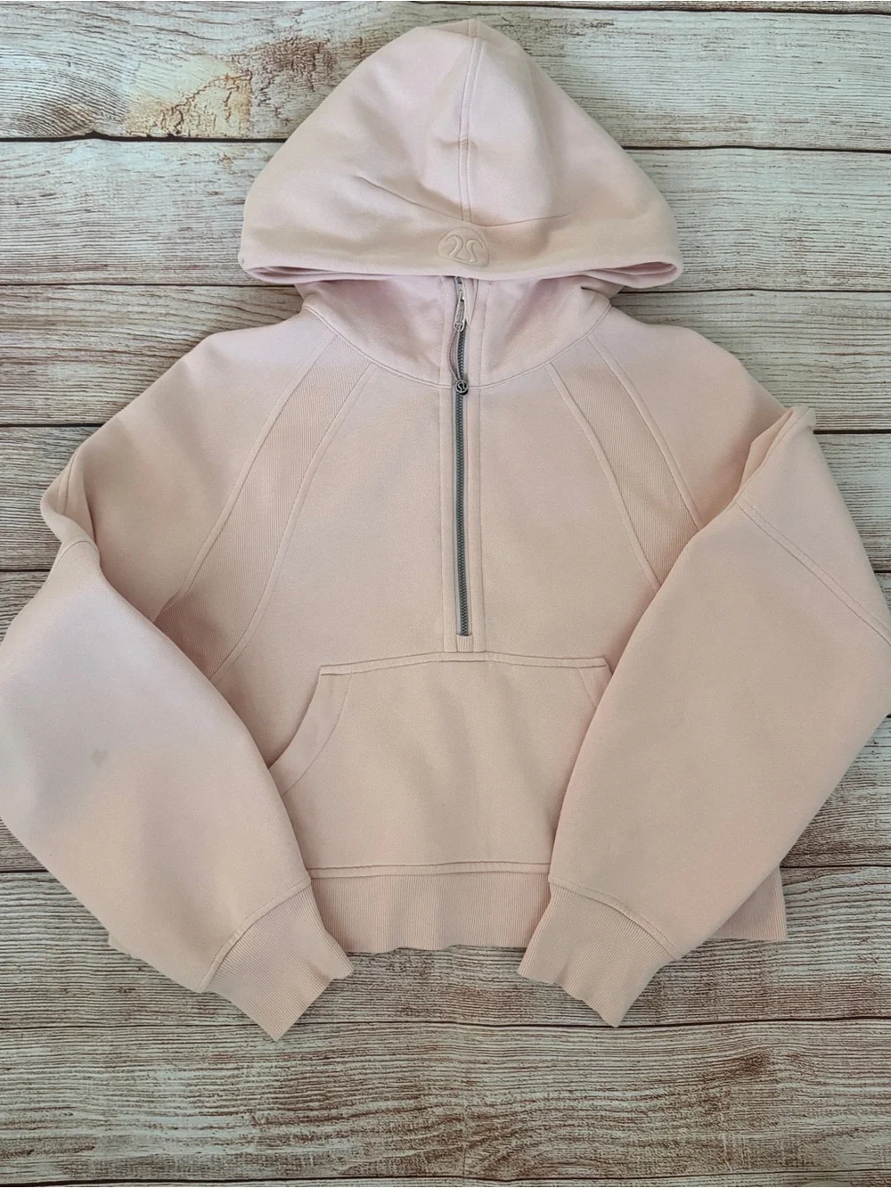 lululemon athletica Light Pink Half-Zip Hoodie XS/S